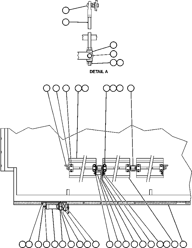 Komatsu parts book diagram for AFE50-G/H 830E S/N A30570-A30573, A30575-A30583 & A30586-A30588 LOS PELAMBRES: RADIATOR SHUTTER ASSEMBLY (PC0457)