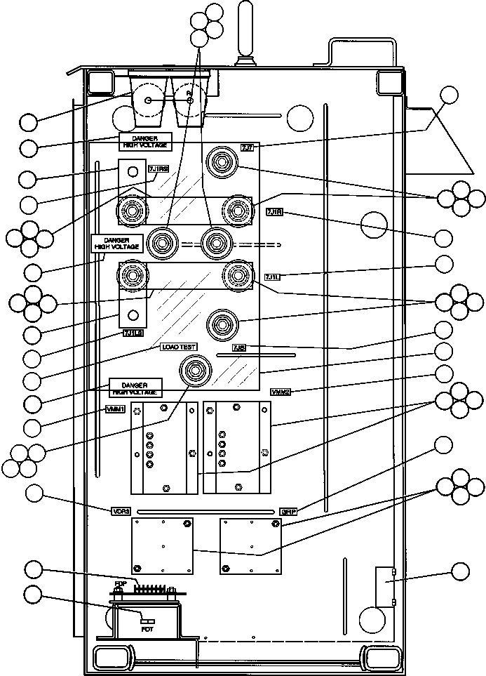 Komatsu parts book diagram for AFE50-G/H 830E S/N A30570-A30573, A30575-A30583 & A30586-A30588 LOS PELAMBRES: CONTROL CABINET ASSEMBLY - 7