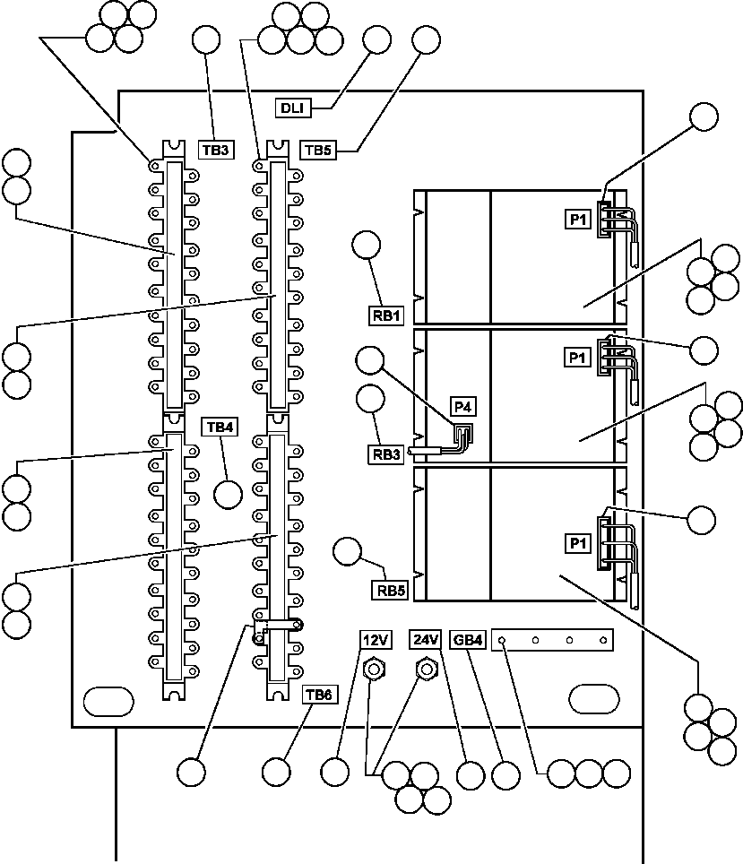 Komatsu parts book diagram for AFE50-G/H 830E S/N A30570-A30573, A30575-A30583 & A30586-A30588 LOS PELAMBRES: JUNCTION BOX ASSEMBLY
