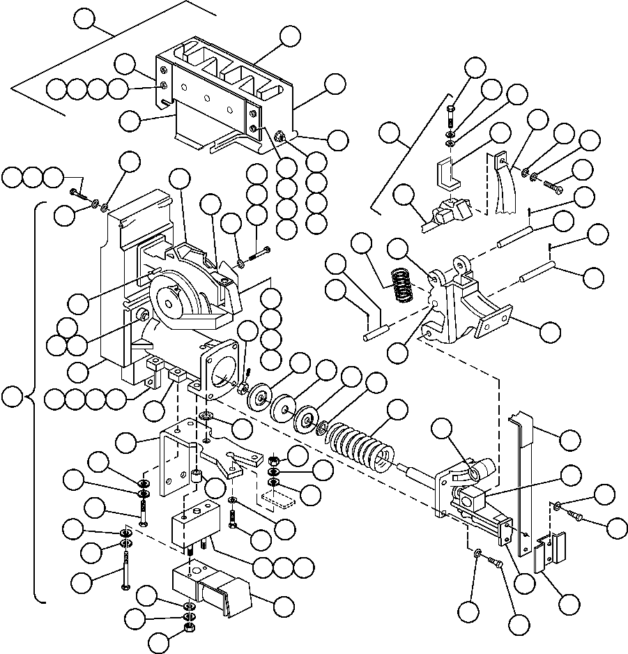 Komatsu parts book diagram for AFE50-G/H 830E S/N A30570-A30573, A30575-A30583 & A30586-A30588 LOS PELAMBRES: CONTACTOR - P1 & P2 (VJ0850)