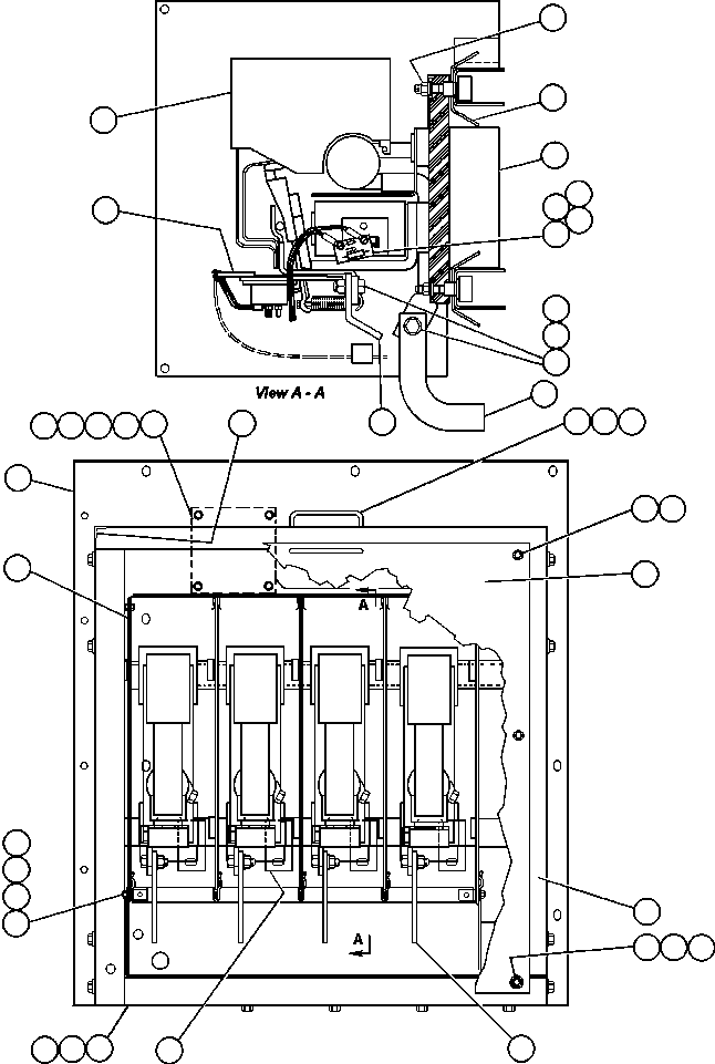 Komatsu parts book diagram for AFE50-G/H 830E S/N A30570-A30573, A30575-A30583 & A30586-A30588 LOS PELAMBRES: RETARD MODULE - 4 STEP (EG3869)