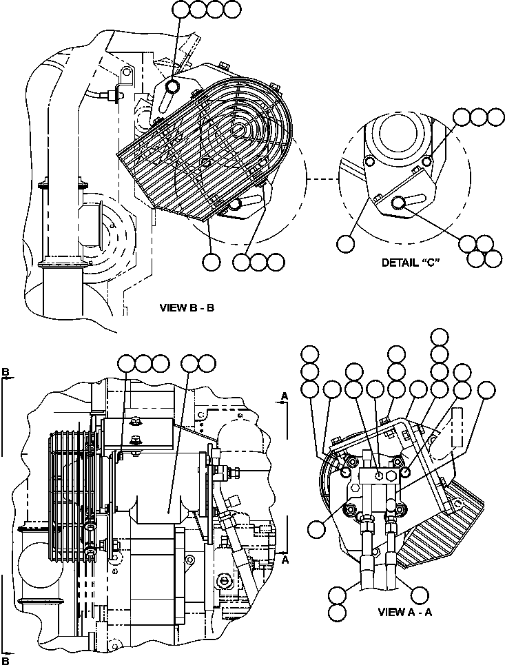 Dump Trucks Komatsu / AFE50-GA 830E S/N GAE2144830E    ARCH MINERAL RUFFNER MINE-GLIDER KIT(AFE50-GA) / AIR CONDITIONER COMPRESSOR INSTALLATION(072 : 41737)