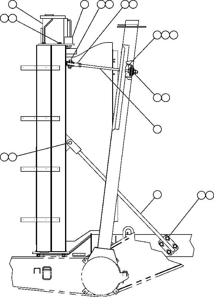 Komatsu parts book diagram for AFE52-AB 930E-3 S/N A30387-A30388 & A30391 & A30393 & A30397-A30398 & A30401 CHUQUICAMATA: RADIATOR SUPPORT & MOUNTING
