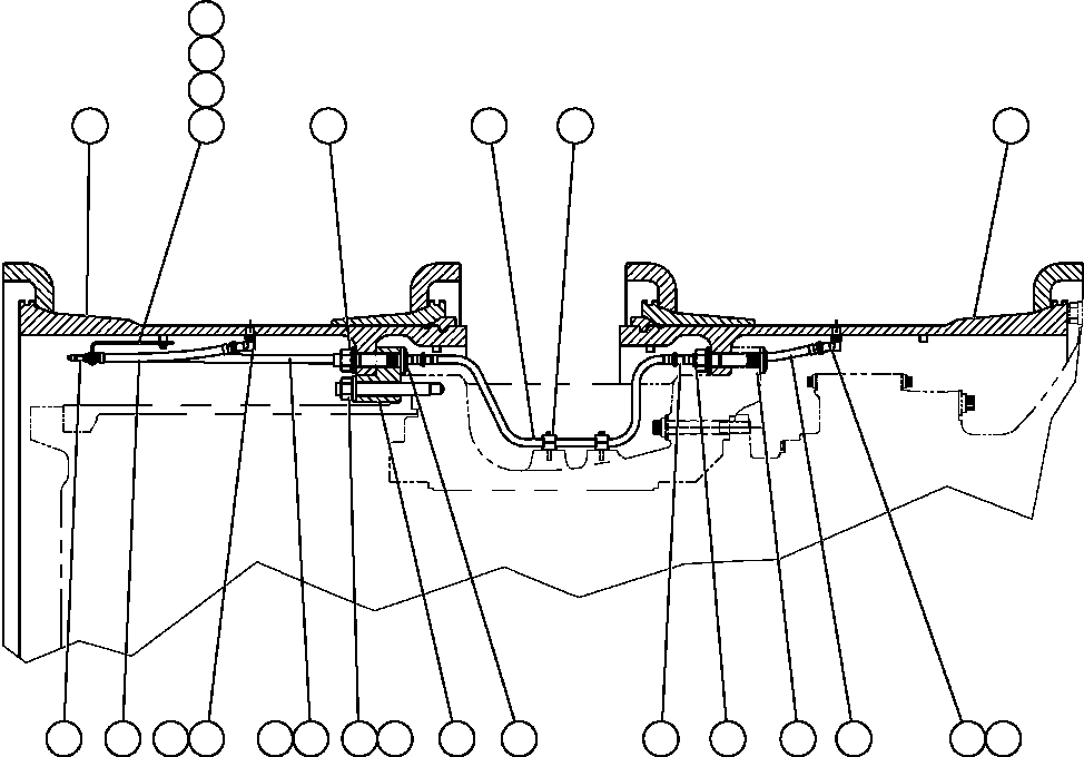 Komatsu parts book diagram for AFE52-AB 930E-3 S/N A30387-A30388 & A30391 & A30393 & A30397-A30398 & A30401 CHUQUICAMATA: REAR WHEELS & MOUNTING