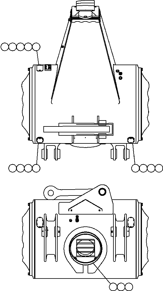 Komatsu parts book diagram for AFE52-AB 930E-3 S/N A30387-A30388 & A30391 & A30393 & A30397-A30398 & A30401 CHUQUICAMATA: REAR AXLE & HATCH COVERS