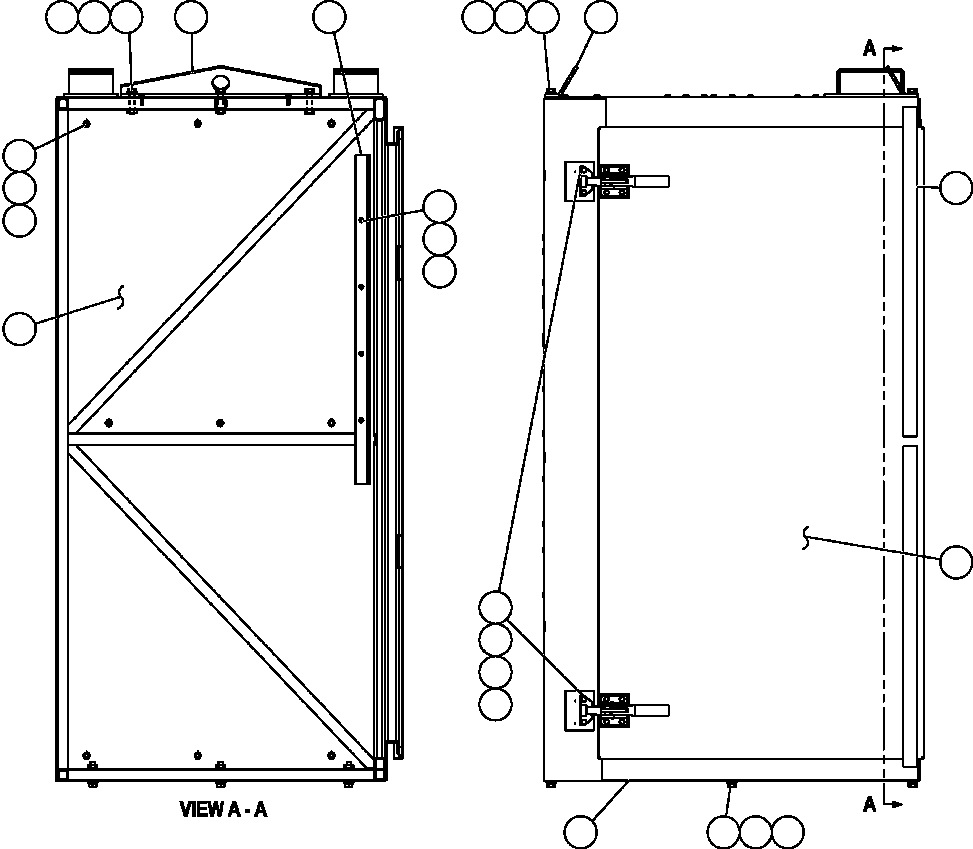 Komatsu parts book diagram for AFE52-AB 930E-3 S/N A30387-A30388 & A30391 & A30393 & A30397-A30398 & A30401 CHUQUICAMATA: AUXILIARY CONTROL CABINET ASSEMBLY (EL5173)