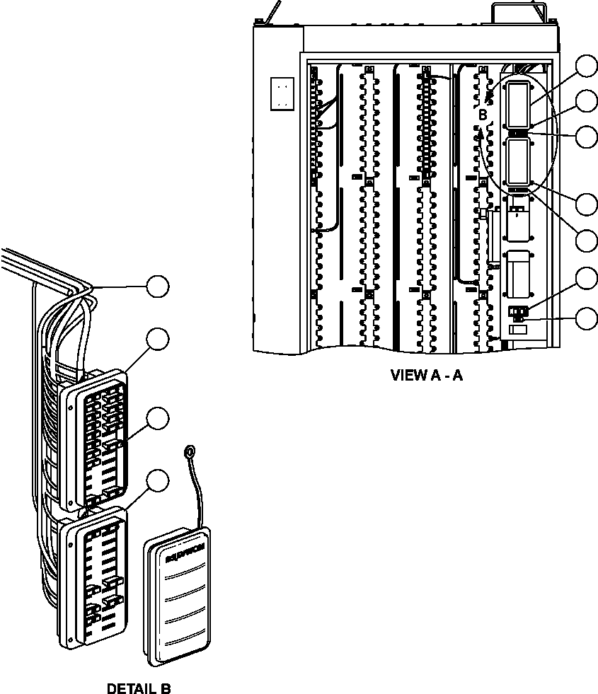 Komatsu parts book diagram for AFE52-AB 930E-3 S/N A30387-A30388 & A30391 & A30393 & A30397-A30398 & A30401 CHUQUICAMATA: AUXILIARY CONTROL CABINET COMPONENTS - 2A
