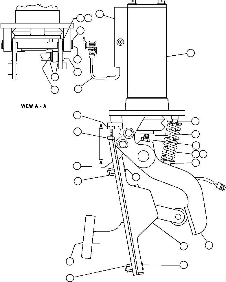 Komatsu parts book diagram for AFE52-AB 930E-3 S/N A30387-A30388 & A30391 & A30393 & A30397-A30398 & A30401 CHUQUICAMATA: RETARD/BRAKE VALVE ASSEMBLY (PC1183)
