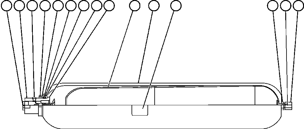 Komatsu parts book diagram for AFE52-AB 930E-3 S/N A30387-A30388 & A30391 & A30393 & A30397-A30398 & A30401 CHUQUICAMATA: ACCUMULATOR ASSEMBLY - 10 GAL. (PC1116)