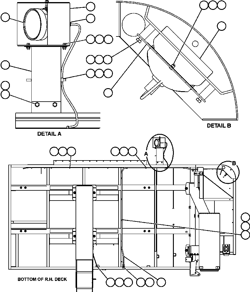 Komatsu parts book diagram for AFE52-AB 930E-3 S/N A30387-A30388 & A30391 & A30393 & A30397-A30398 & A30401 CHUQUICAMATA: RIGHT DECK ELECTRICAL GROUP