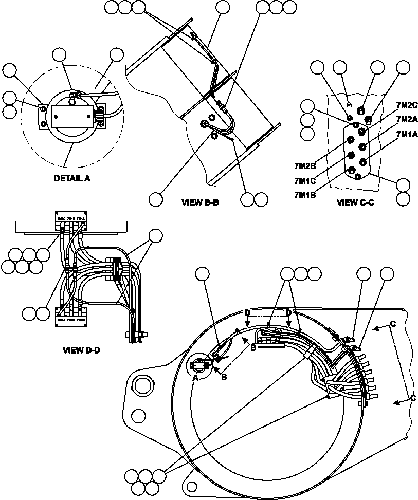 Komatsu parts book diagram for AFE52-AB 930E-3 S/N A30387-A30388 & A30391 & A30393 & A30397-A30398 & A30401 CHUQUICAMATA: REAR AXLE ELECTRICAL GROUP