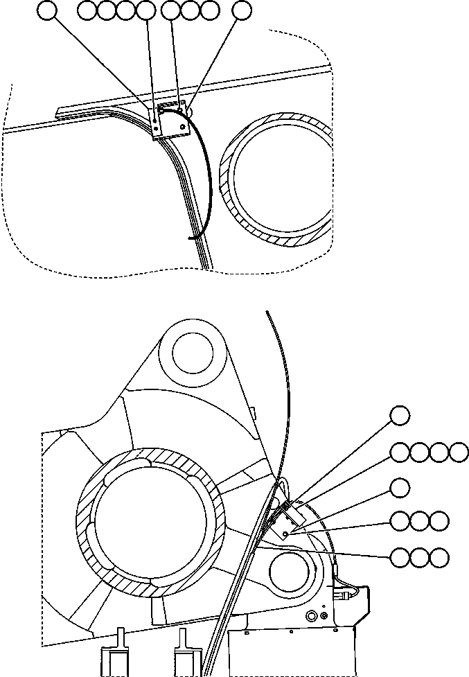 Komatsu parts book diagram for AFE52-AB 930E-3 S/N A30387-A30388 & A30391 & A30393 & A30397-A30398 & A30401 CHUQUICAMATA: BODY UP & HOIST LIMIT SWITCH INSTL