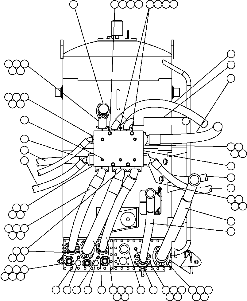 Komatsu parts book diagram for AFE52-AB 930E-3 S/N A30387-A30388 & A30391 & A30393 & A30397-A30398 & A30401 CHUQUICAMATA: HOIST CIRCUIT & HYDRAULIC PIPING