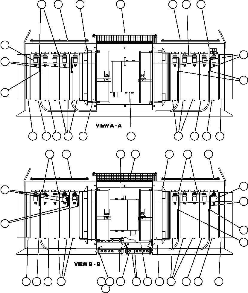 Komatsu parts book diagram for AFE52-AB 930E-3 S/N A30387-A30388 & A30391 & A30393 & A30397-A30398 & A30401 CHUQUICAMATA: RETARDING GRID ASSEMBLY (PC0809)