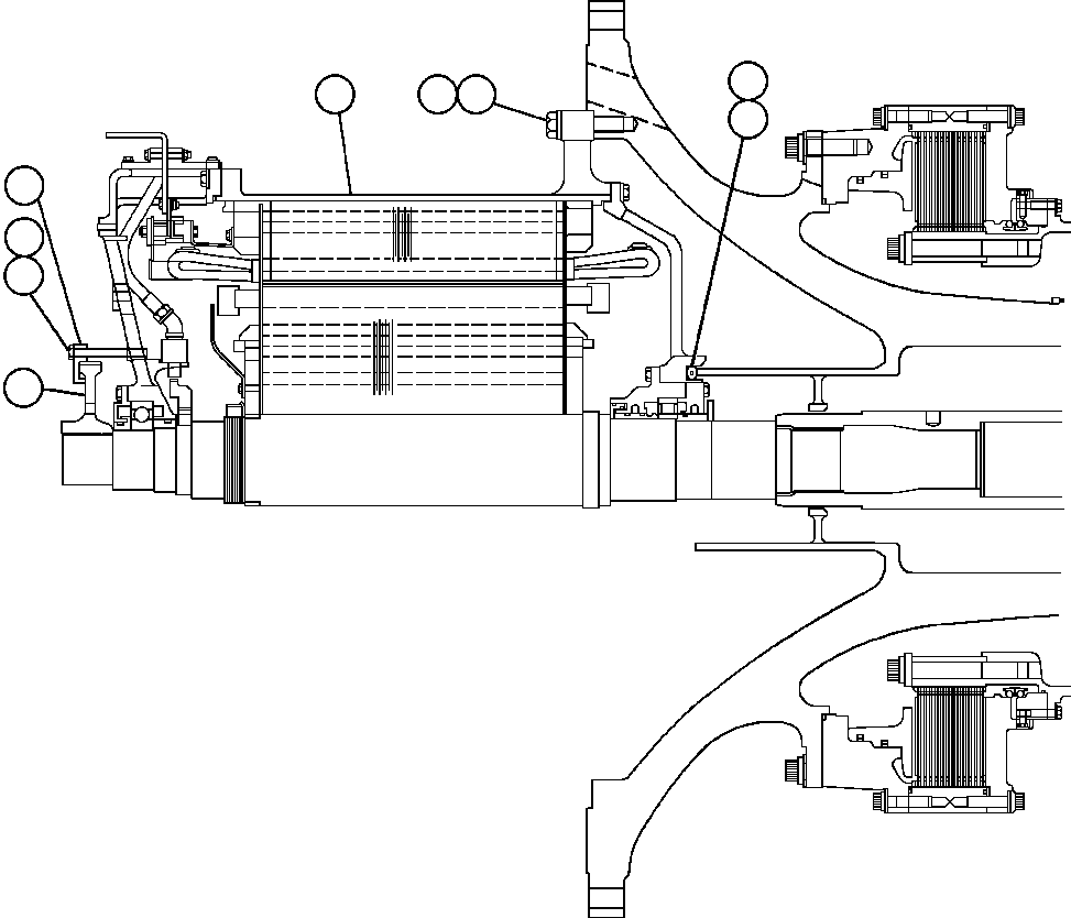 Komatsu parts book diagram for AFE52-AB 930E-3 S/N A30387-A30388 & A30391 & A30393 & A30397-A30398 & A30401 CHUQUICAMATA: WHEEL MOTOR ASSEMBLY (PC1625)
