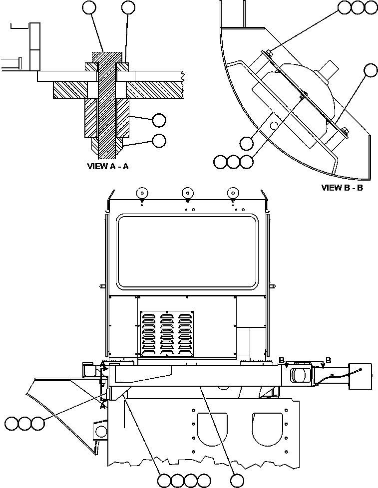 Komatsu parts book diagram for AFE52-J 930E-3 S/N A30336-A30340  KLEMKE: L.H. DECK MOUNTING & MISCELLANEOUS