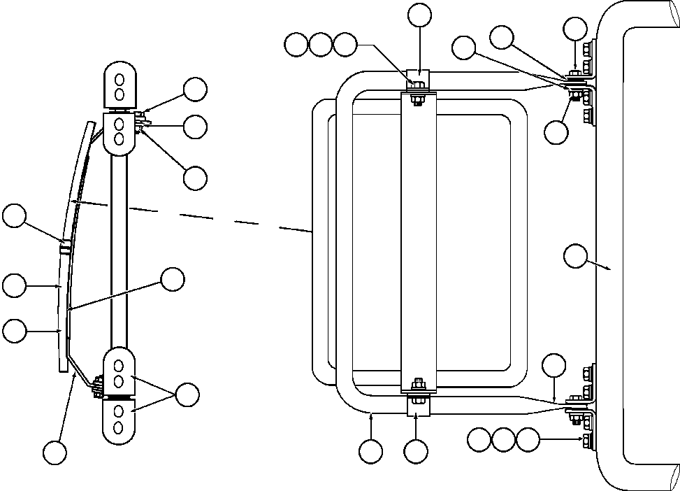 Komatsu parts book diagram for AFE52-J 930E-3 S/N A30336-A30340  KLEMKE: R.H. CONVEX MIRROR INSTALLATION