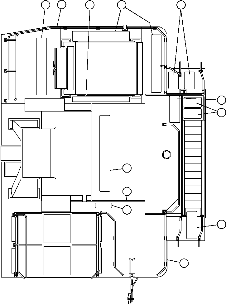Komatsu parts book diagram for AFE52-J 930E-3 S/N A30336-A30340  KLEMKE: DECK SECTIONS & SAFETY WALKS