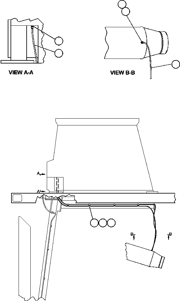 Komatsu parts book diagram for AFE52-J 930E-3 S/N A30336-A30340  KLEMKE: AIR CLEANER INDICATOR PIPING