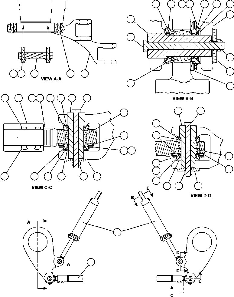 Komatsu parts book diagram for AFE52-J 930E-3 S/N A30336-A30340  KLEMKE: STEERING ARMS & LINKAGE