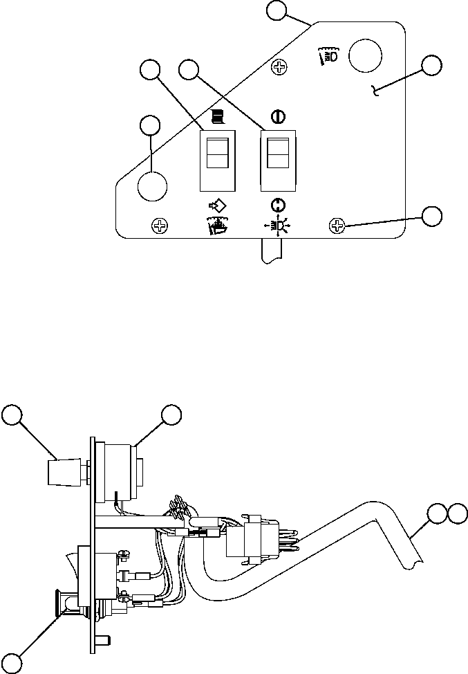 Komatsu parts book diagram for AFE52-J 930E-3 S/N A30336-A30340  KLEMKE: LOWER L.H. DASH MODULE