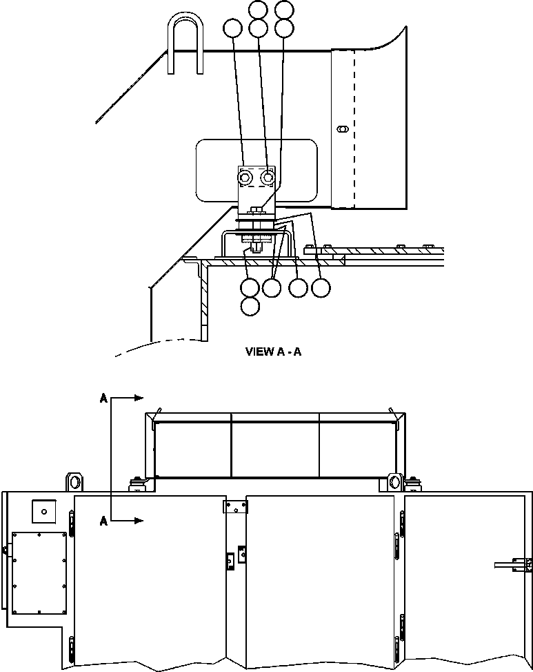 Komatsu parts book diagram for AFE52-J 930E-3 S/N A30336-A30340  KLEMKE: INLET DUCT MOUNTING