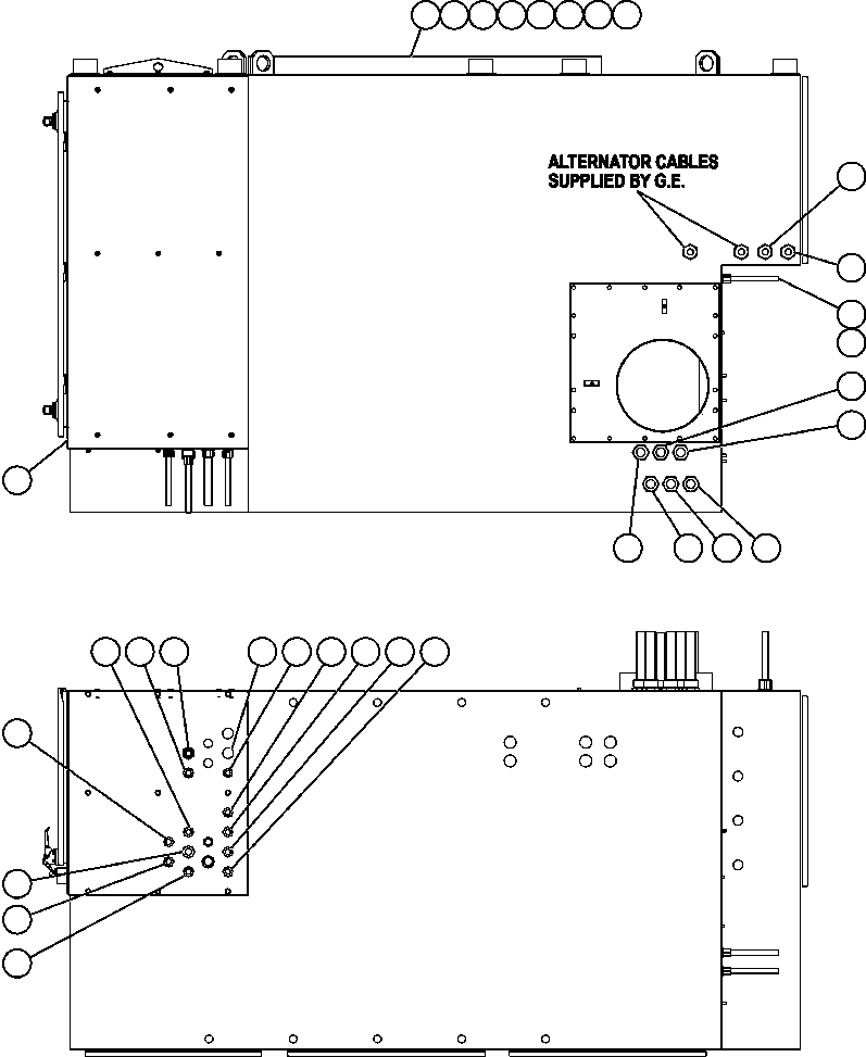 Komatsu parts book diagram for AFE52-J 930E-3 S/N A30336-A30340  KLEMKE: CONTROL CABINET WIRING (EXTERNAL)
