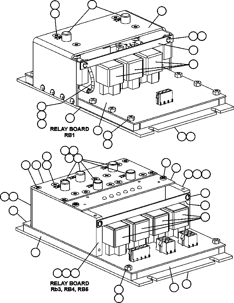 Komatsu parts book diagram for AFE52-J 930E-3 S/N A30336-A30340  KLEMKE: RELAY BOARDS