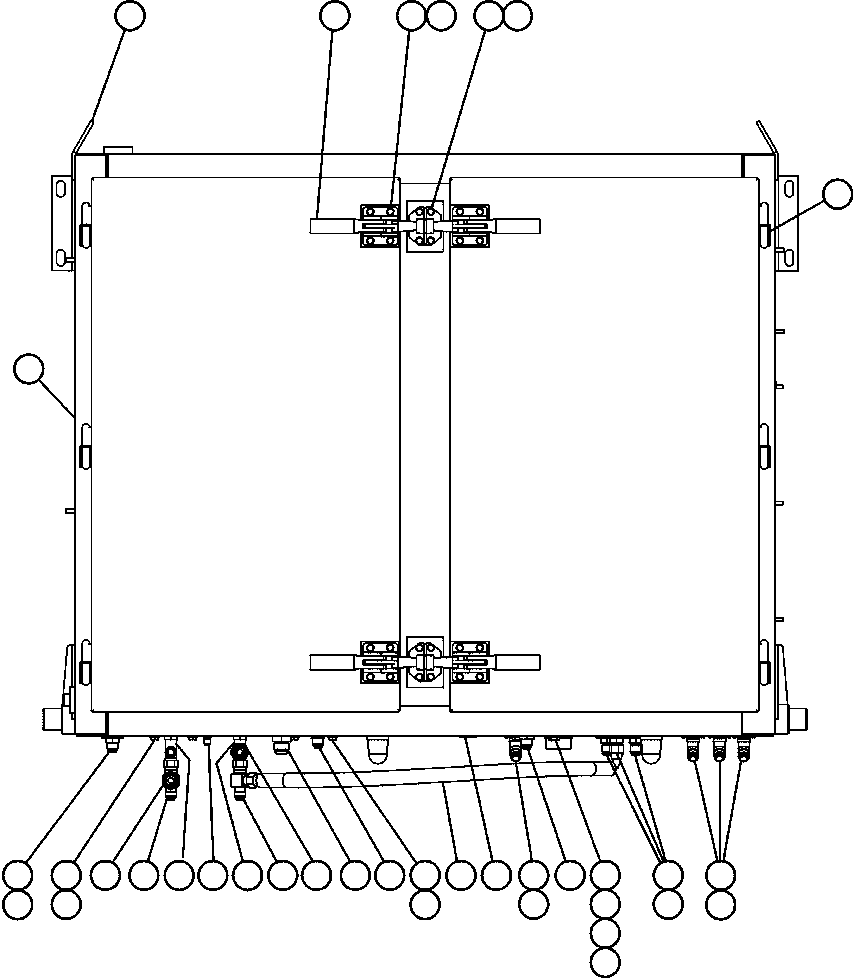 Komatsu parts book diagram for AFE52-J 930E-3 S/N A30336-A30340  KLEMKE: HYDRAULIC BRAKE CABINET ASSEMBLY (EJ8765)