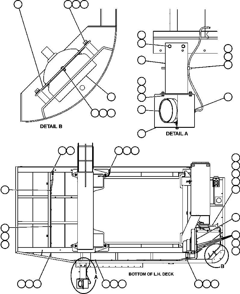 Komatsu parts book diagram for AFE52-J 930E-3 S/N A30336-A30340  KLEMKE: LEFT DECK ELECTRICAL GROUP