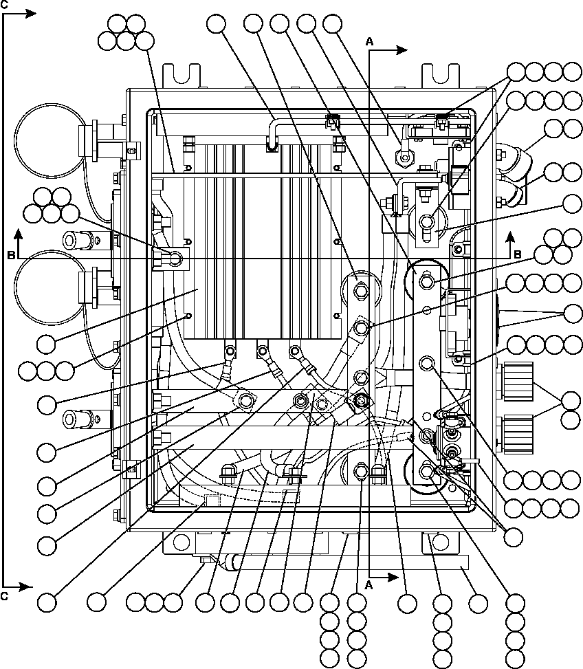 Komatsu parts book diagram for AFE52-J 930E-3 S/N A30336-A30340  KLEMKE: BATTERY CONTROL BOX ASSEMBLY