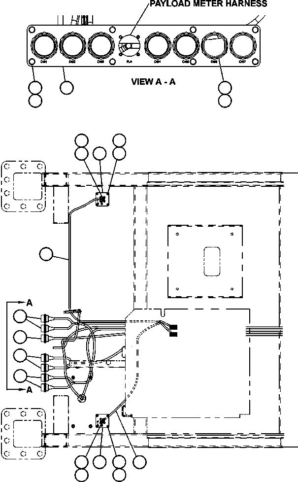Komatsu parts book diagram for AFE52-J 930E-3 S/N A30336-A30340  KLEMKE: CAB CONNECTOR PLATE & WIRING