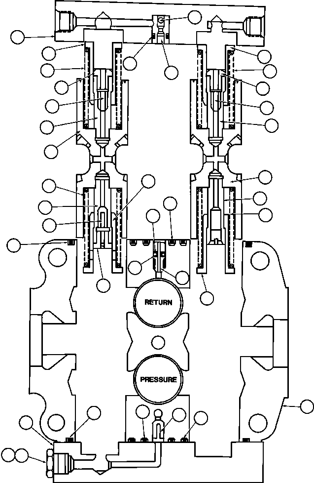 Komatsu parts book diagram for AFE52-J 930E-3 S/N A30336-A30340  KLEMKE: SPOOL INLET SECTION (VE3810)