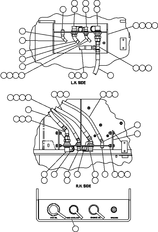 Komatsu parts book diagram for AFE52-J 930E-3 S/N A30336-A30340  KLEMKE: SERVICE CENTER - L.H. & R.H.