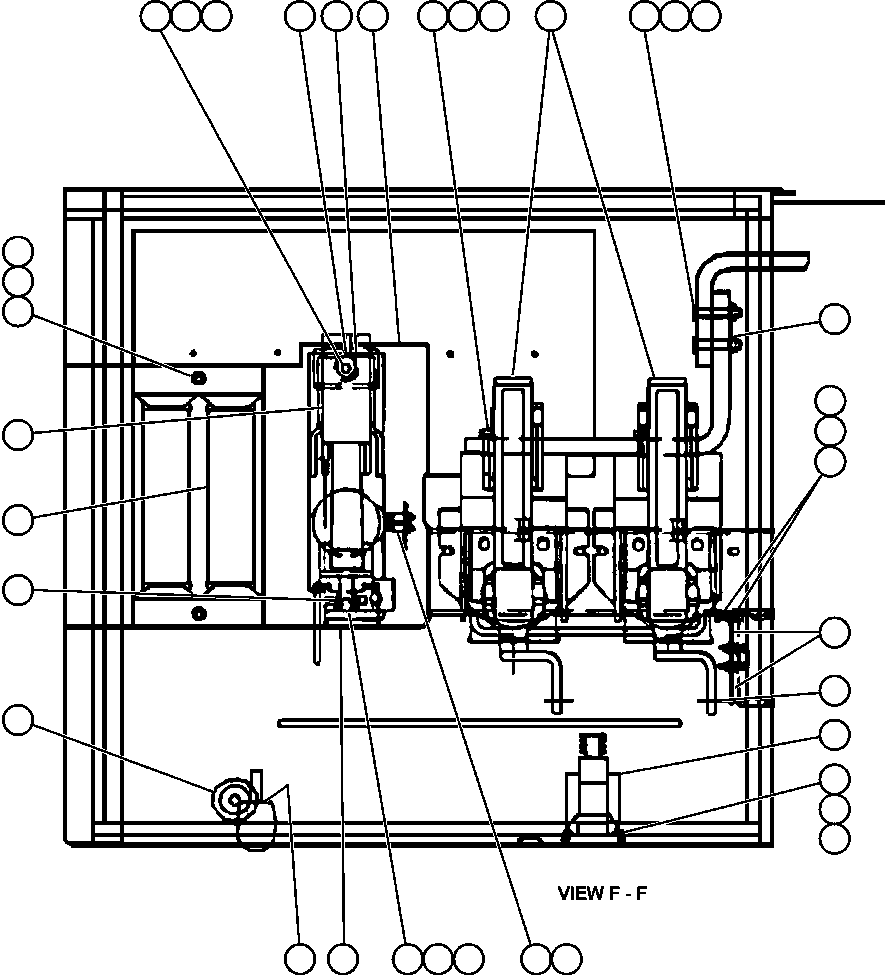 Komatsu parts book diagram for AFE52-J 930E-3 S/N A30336-A30340  KLEMKE: CONTROL CABINET (CONTACTOR BOX)