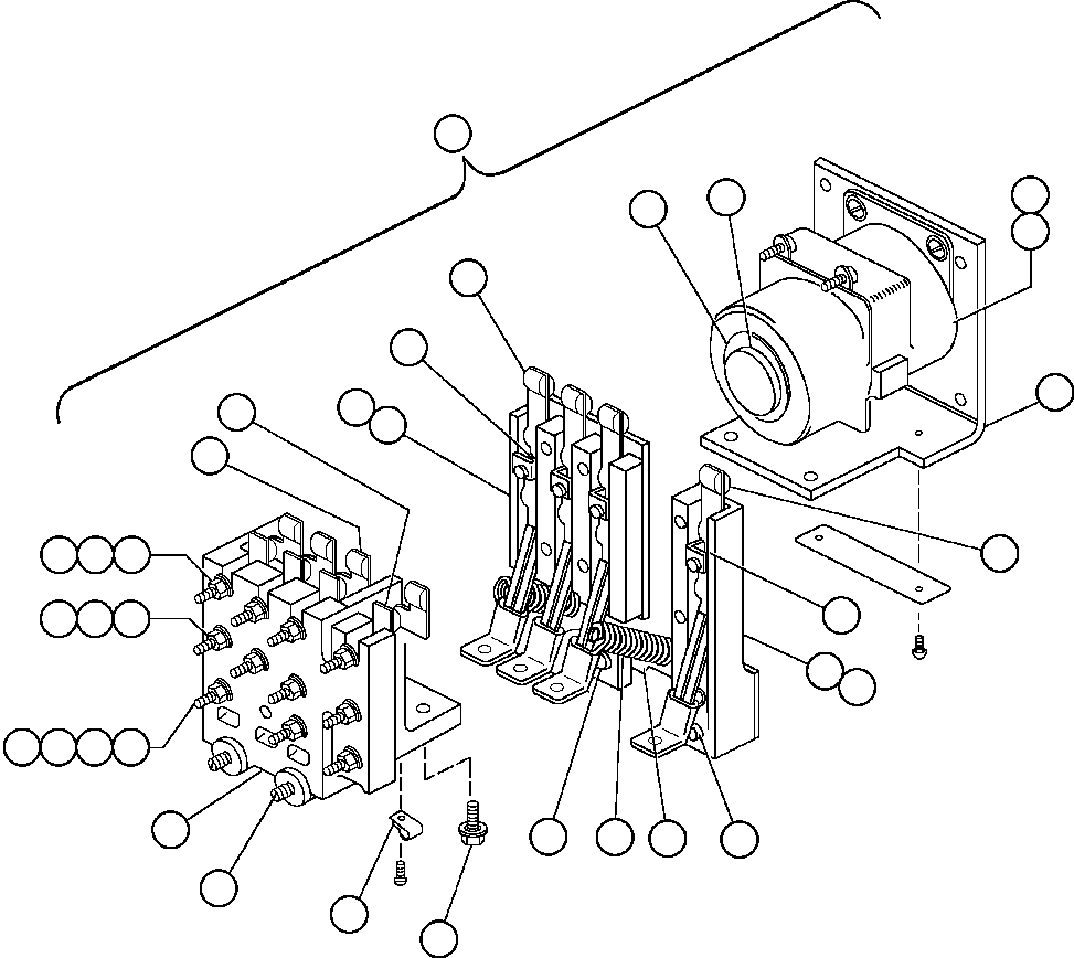 Komatsu parts book diagram for AFE52-J 930E-3 S/N A30336-A30340  KLEMKE: RELAY (VG7043)