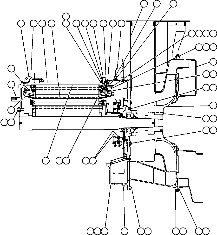 Komatsu parts book diagram for AFE52-J 930E-3 S/N A30336-A30340  KLEMKE: ALTERNATOR - ENGINE MOUNT