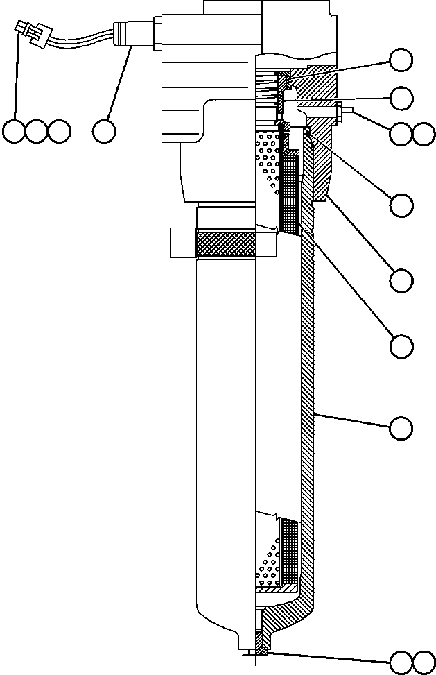 Komatsu parts book diagram for AFE57-AA 830E-AC S/N A30106 - A30108      ELK VALLEY COAL: HYDRAULIC FILTER ASSEMBLY (STEERING) (EH1242)