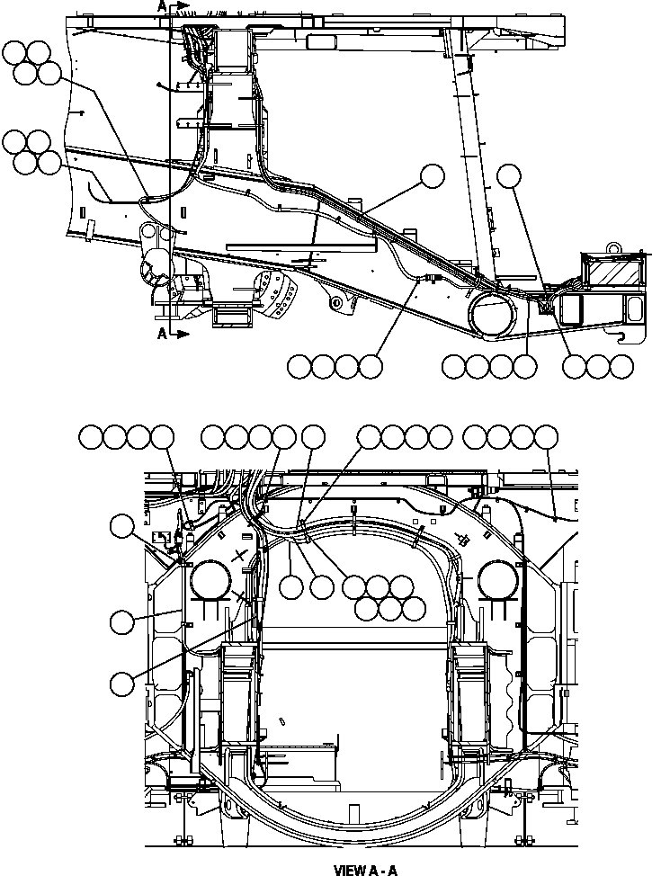 Komatsu parts book diagram for AFE57-AA 830E-AC S/N A30106 - A30108      ELK VALLEY COAL: WIRING INSTALLATION - 2
