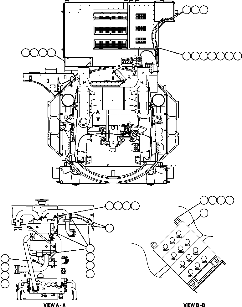 Komatsu parts book diagram for AFE57-AA 830E-AC S/N A30106 - A30108      ELK VALLEY COAL: WIRING INSTALLATION - 3