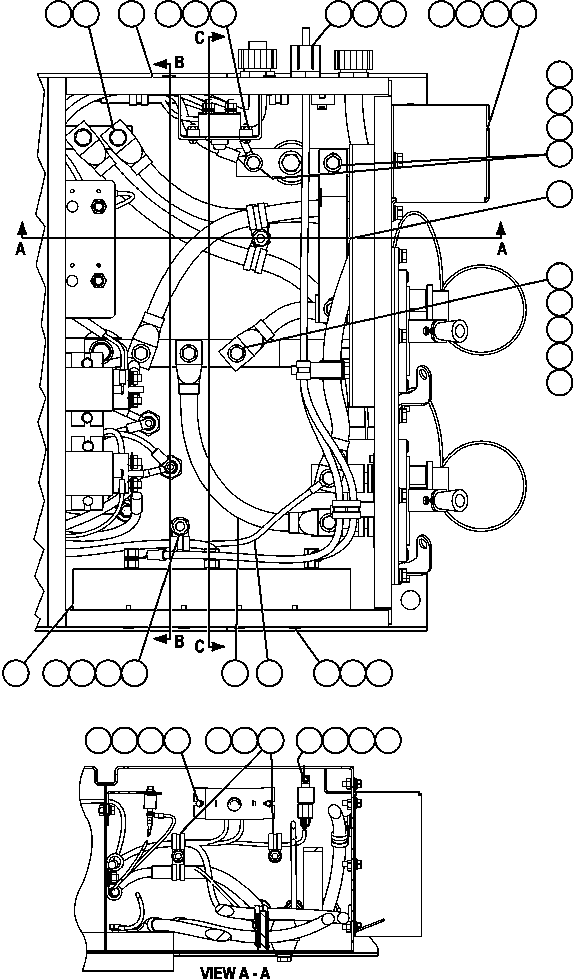 Komatsu parts book diagram for AFE57-AA 830E-AC S/N A30106 - A30108      ELK VALLEY COAL: BATTERY DISCONNECT BOX