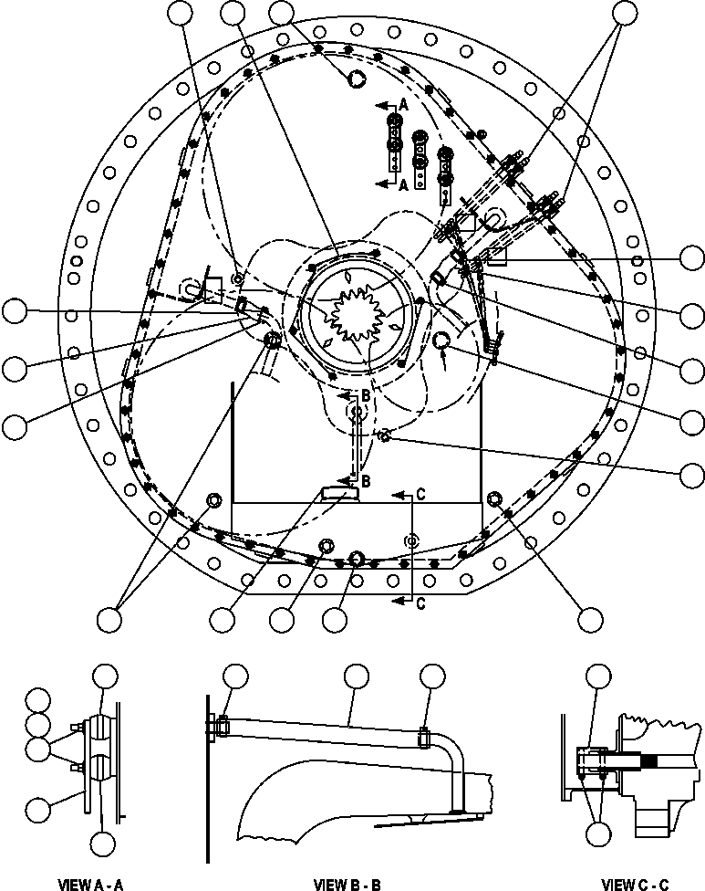 Komatsu parts book diagram for AFE57-AA 830E-AC S/N A30106 - A30108      ELK VALLEY COAL: MOTORIZED WHEEL - GEB25C2 - 5 (PC2391)