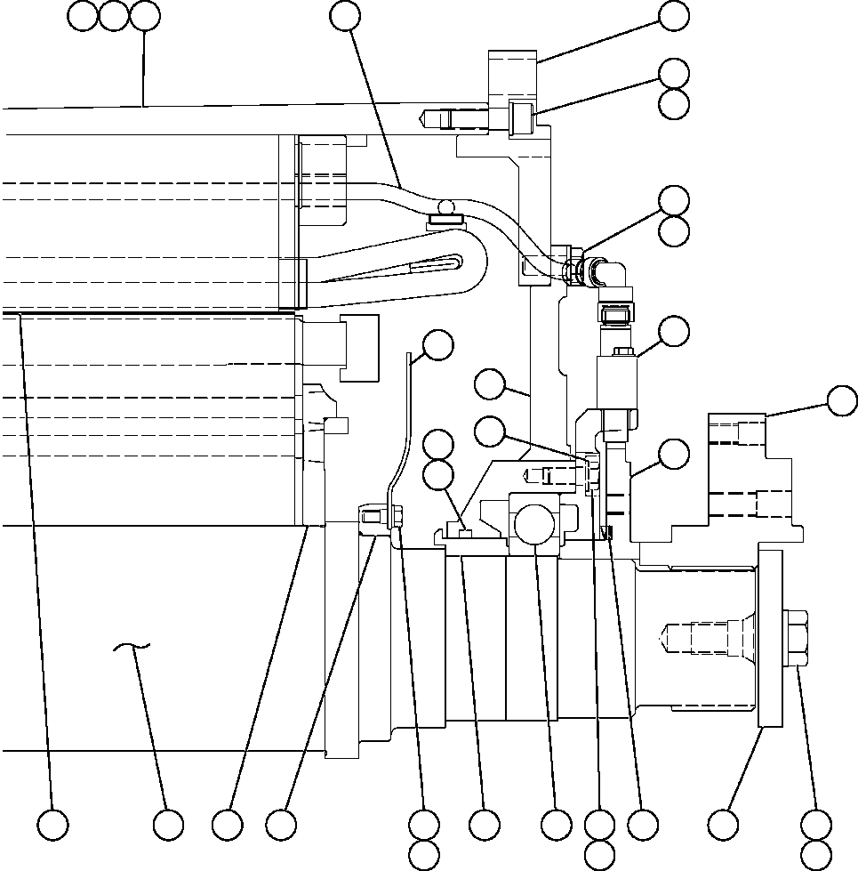 Komatsu parts book diagram for AFE57-AM 830E-1AC S/N A30162, A30163, A30165 - A30167, A30170 - A30173     MACARTHUR: MOTORIZED WHEEL - GEB25C2  5/7 (PC2590)