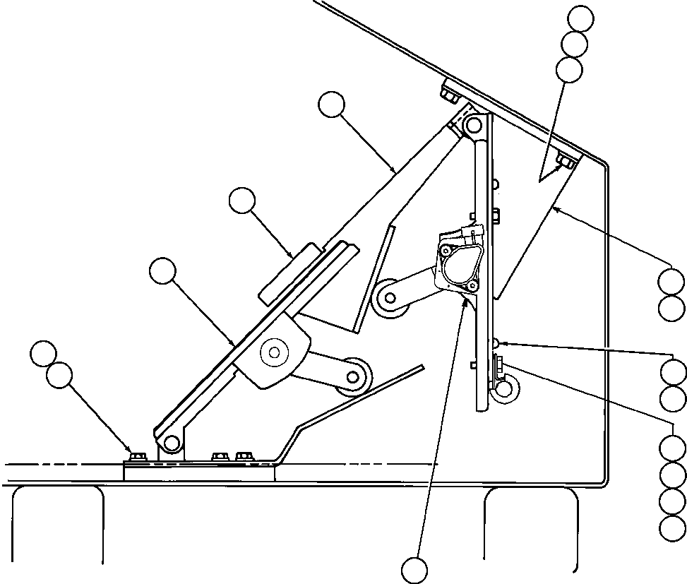 Komatsu parts book diagram for AFE57-AT 830E-1AC S/N A30182, A30186-A30187, A30191-A30193      CARDINAL RIVER / NORTH AMERICAN CONSTRUCTION: THROTTLE & RETARDER INSTALLATION