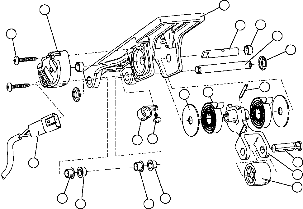 Komatsu parts book diagram for AFE57-AT 830E-1AC S/N A30182, A30186-A30187, A30191-A30193      CARDINAL RIVER / NORTH AMERICAN CONSTRUCTION: ELECTRONIC TREADLE  2/2 (PC1997)