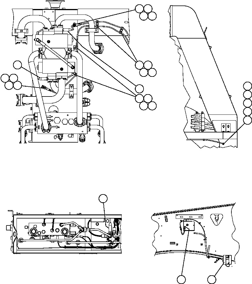 Komatsu parts book diagram for AFE57-AT 830E-1AC S/N A30182, A30186-A30187, A30191-A30193      CARDINAL RIVER / NORTH AMERICAN CONSTRUCTION: VHMS SENSOR INSTALLATION