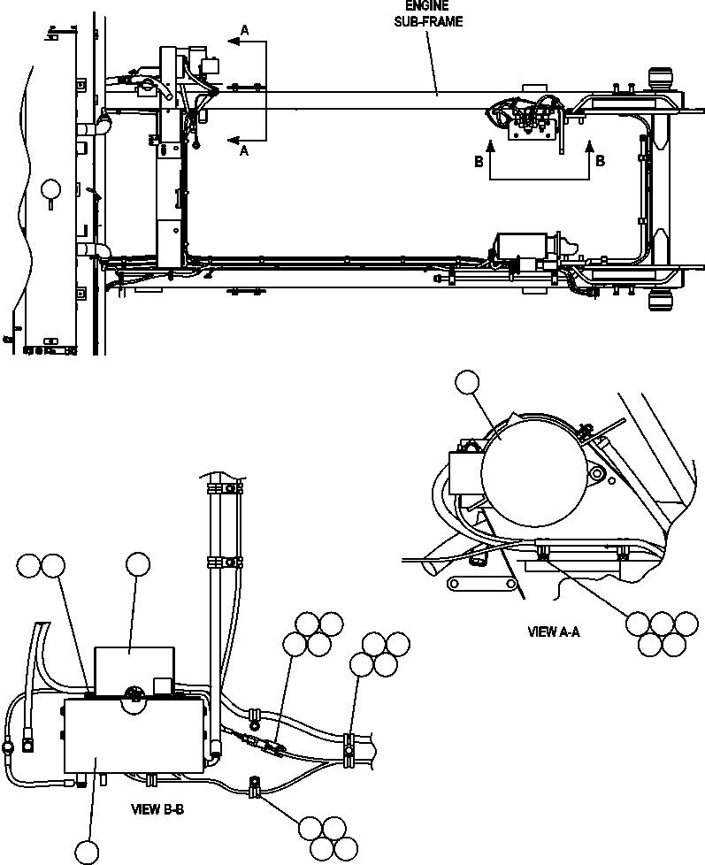 Komatsu parts book diagram for AFE57-AT 830E-1AC S/N A30182, A30186-A30187, A30191-A30193      CARDINAL RIVER / NORTH AMERICAN CONSTRUCTION: ENGINE WIRING ( 3/3)