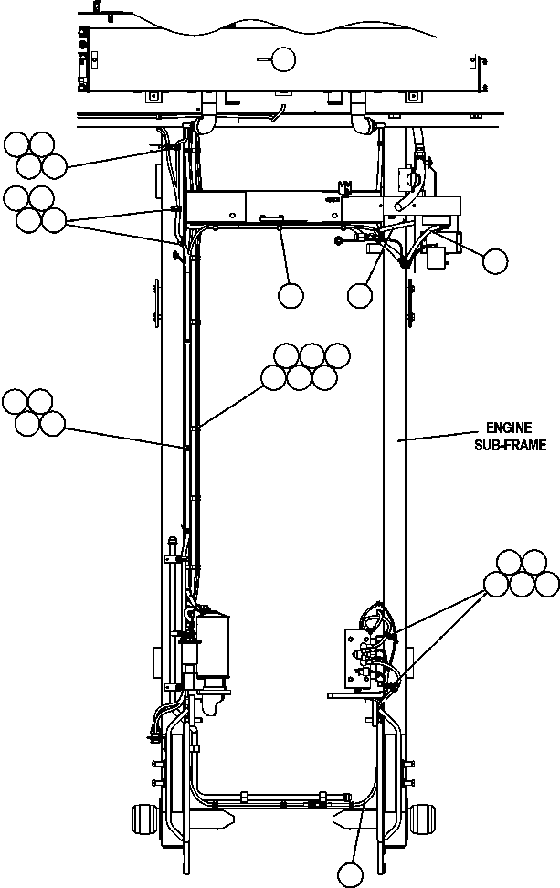 Komatsu parts book diagram for AFE57-AT 830E-1AC S/N A30182, A30186-A30187, A30191-A30193      CARDINAL RIVER / NORTH AMERICAN CONSTRUCTION: ENGINE WIRING