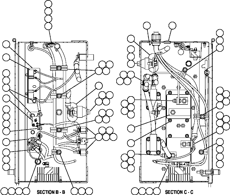 Komatsu parts book diagram for AFE57-AT 830E-1AC S/N A30182, A30186-A30187, A30191-A30193      CARDINAL RIVER / NORTH AMERICAN CONSTRUCTION: BATTERY DISCONNECT BOX  2/2