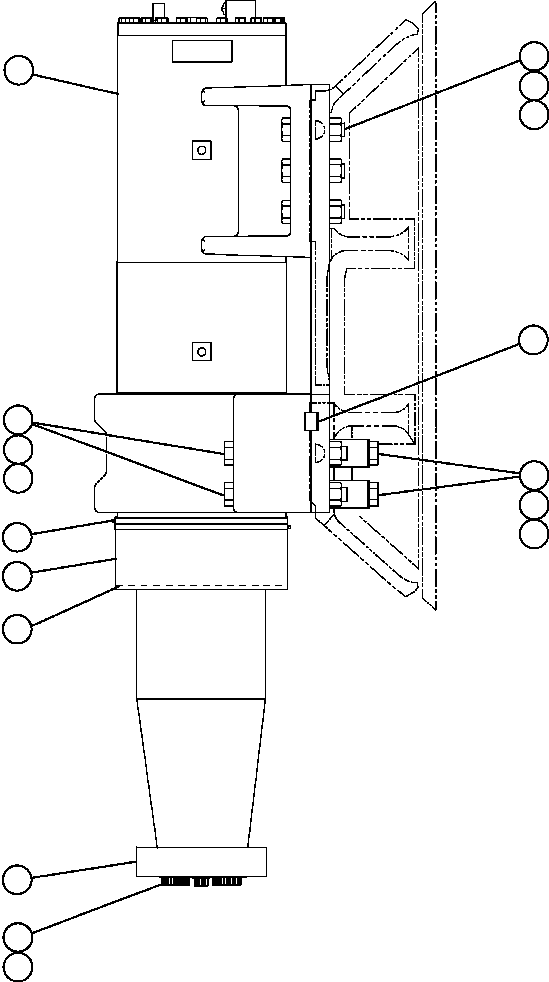 Komatsu parts book diagram for AFE57-AV 830E-1AC S/N A30194 - A30195    YANDICOOGINA: FRONT SUSPENSION MOUNTING